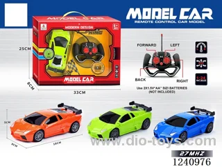 1:24 4ch rc car 3 colors not included battery