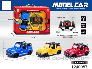 1:24 4ch rc car 3 colors not included battery