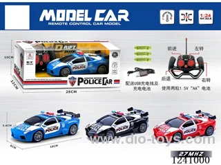 1:24 4ch rc car 3 colors included battery