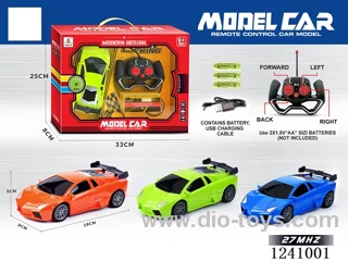 1:24 4ch rc car 3 colors included battery