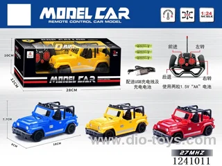 1:24 4ch rc car 3 colors included battery