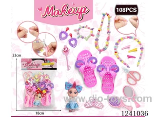 DIY Beading with Cosmetics +2.5 inch Barbie 108PCS