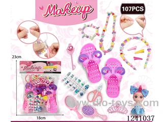 DIY Beading with Cosmetics +2.5 inch Barbie 107PCS
