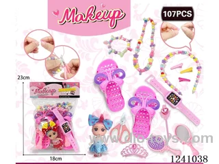 DIY Beading with Cosmetics +2.5 inch Barbie 107PCS