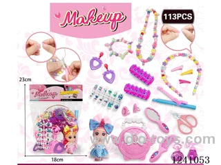 DIY Beading with Cosmetics +2.5 inch Barbie 113PCS