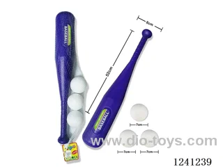 Blue Bat with 3 Balls