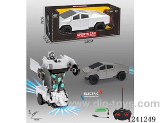 2ch RC Transformer Tesla Car 2 colors mixed included battery