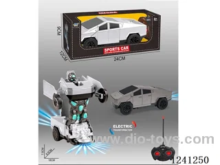 2ch RC Transformer Tesla Car 2 colors mixed not included battery