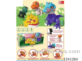 Dinosaur set: modelling dinosaur, pulling wire dinosaur, biting teeth dinosaur, kung fu dinosaur