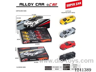 1:36 pull back alloy car 12PCS