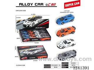 1:36 pull back alloy car 12PCS