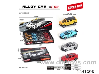 1:36 pull back alloy car 12PCS