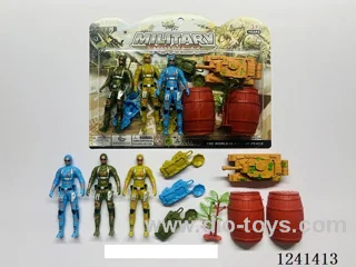 Military set - soldier*3 12CM