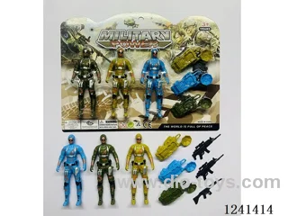 Military set - soldier*3 12CM