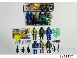 Military set - soldier*6 9.5CM
