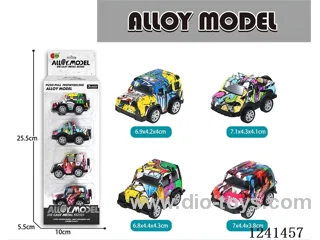 pull back alloy car 4PCS