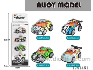 pull back alloy car 4PCS