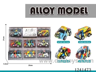 pull back alloy car 8PCS