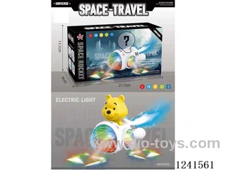 B/O Pooh Bear Rocket W L/M/spray