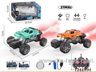 1:16 6ch rc car with light/spray included battery