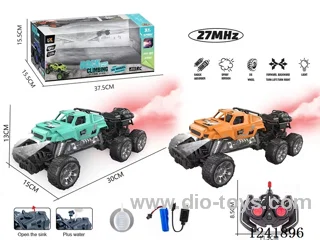 1:16 6ch rc car with light/spray included battery