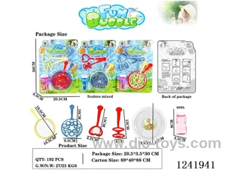 bubble set 3 colors mixed