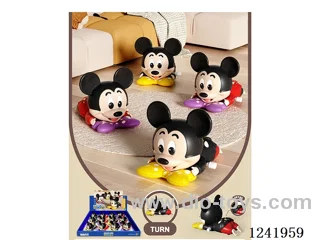 Wind-up Crawler Mickey's Toy Car 12PCS
