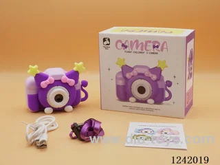 Monstruo púrpura cámara doble de alta definición para niños / Cámara para niños