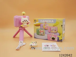 Campana rosa soporte de gatito cámara infantil / Cámara infantil