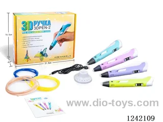 High Temperature 3D Printing Pen-Russian Version-USB-Yellow Box