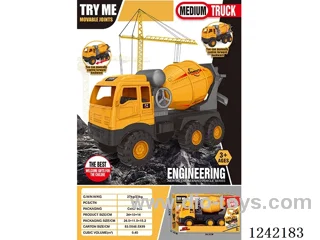 Medium six-wheel free wheel construction vehicle