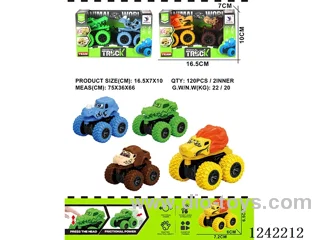 2PCS inertia animal car