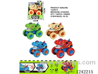 inertia dinosaur car W L/M included 3*AG13 button cell