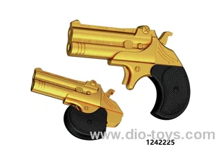 Plastic delingjie Pistol soft projectile launched safety gun in display box