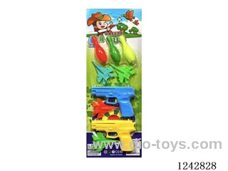 Colourful Catapult Airplane Gun ( 2 Guns with 4 Planes 3 Bowling )