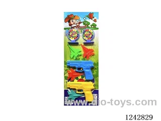Colourful Catapult Airplane Gun ( 2 Guns with 4 Planes 2 Standing Targets )