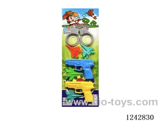 Colourful Catapult Airplane Gun ( 2 Guns with 4 Planes 1 Handcuffs )
