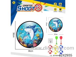 Sticky Ball Fabric Dartboard 36CM (Customizable Design)6 balls 2 Darts 1 Hook