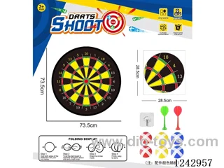 Foldable Sticky Ball Fabric Dartboard 73.5CM (Customizable Design)6 balls 2 Darts 1 Hook