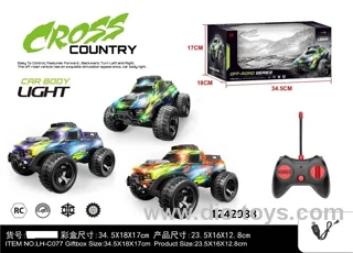 4CH RC Car with lighting in window  box