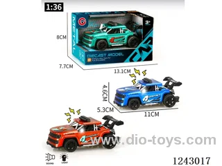 1:36 Alloy Small Pull Back W L/M included battery 3*AG13