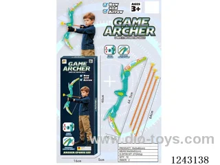 64.5 cm Folding Glitter Bow + 3 Arrows