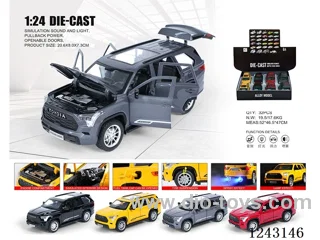 Toyota Sequoia pull back Alloy Vehicle Double Spray Edition with light