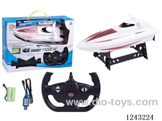 2.4G 4ch RC Boat Models 3 Colours Mixed included battery 4.8V500MA + USB Charging Cable + Display Stand