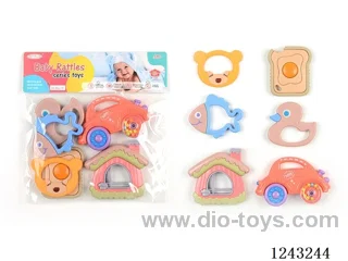 6PCS boiled rattles