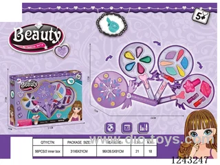 Lollipop 3-layer cosmetic children's makeup set