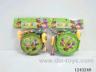 Dinosaurs Cartoon Drums+Sandhammer+6 dinosaurs