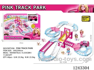 B/O Pink Track not included battery 29PCS