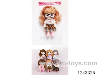 8 inch solid body doll set(with light music)