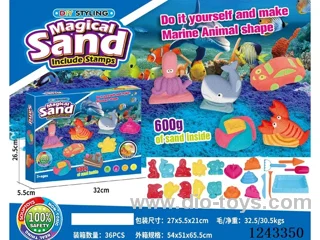 Space sand + underwater world, cake sand mould (with sand tray)